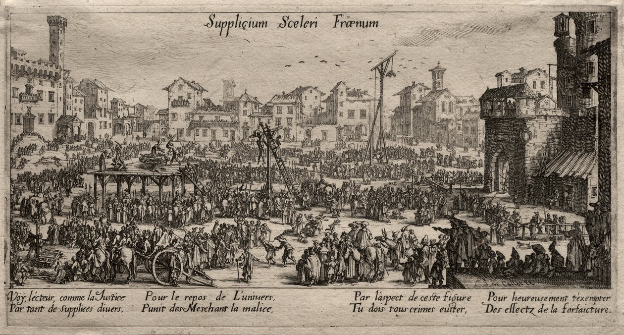 Kara, wędzidło dla zbrodni (Kary) autorstwa Jacques Callot