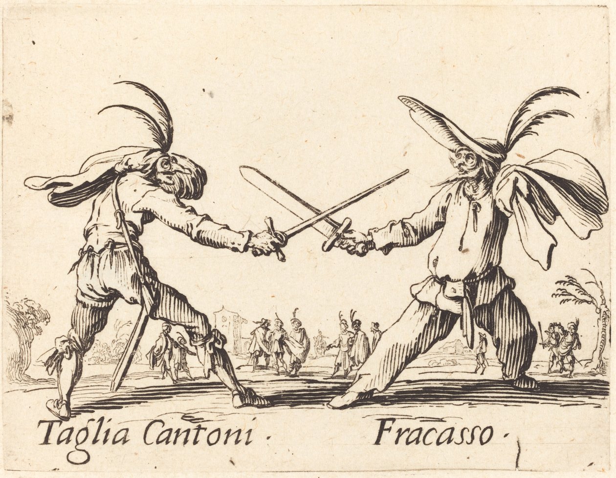 Taglia Cantoni i Fracasso autorstwa Jacques Callot