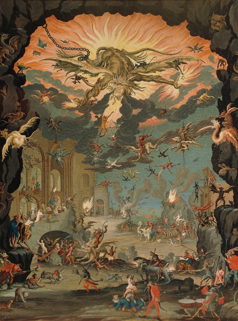 Kuszenie św. Antoniego, Jacques Callot (1592-1635) autorstwa Jacques Callot