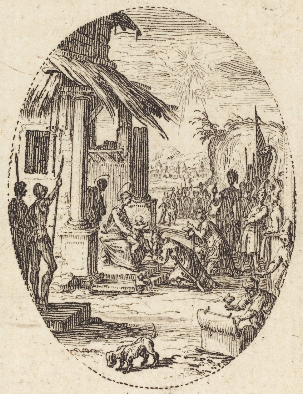 Pokłon Trzech Króli autorstwa Jacques Callot
