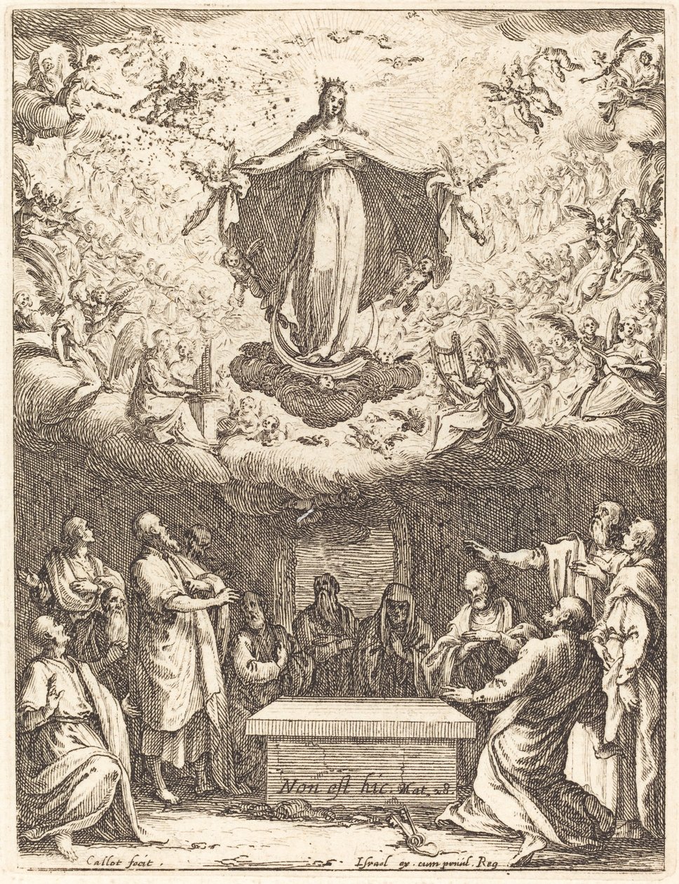 Wniebowzięcie Dziewicy autorstwa Jacques Callot
