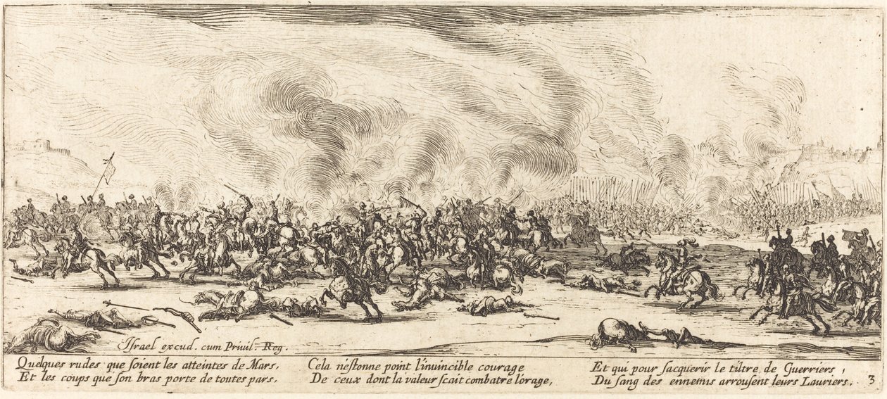 Bitwa, c. 1633. autorstwa Jacques Callot
