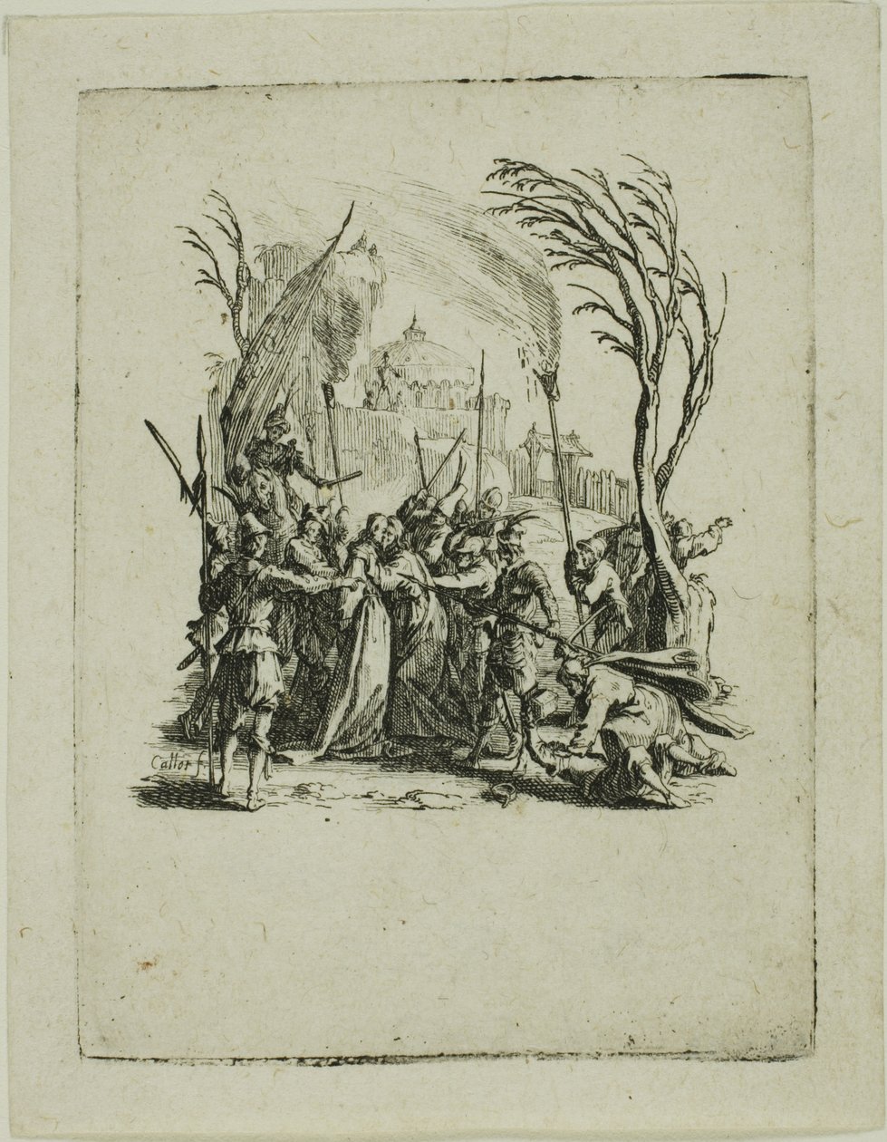 Zdrada, z Małej pasji autorstwa Jacques Callot