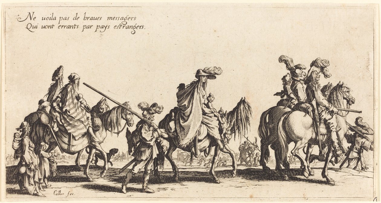 Marsz Bohemians: The Vanguard autorstwa Jacques Callot