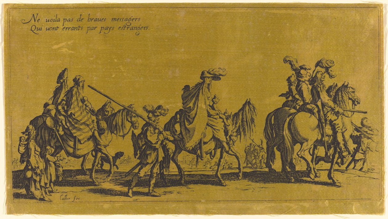 Marsz Bohemians: The Vanguard autorstwa Jacques Callot