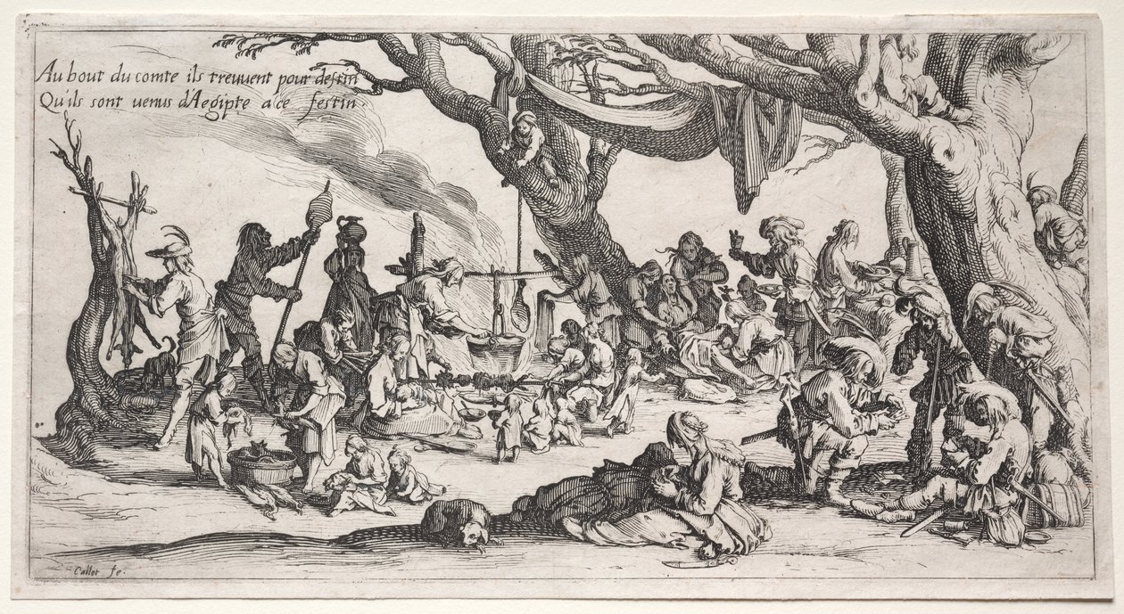 Czechy: Miejsce zatrzymania: Święto Czechów autorstwa Jacques Callot