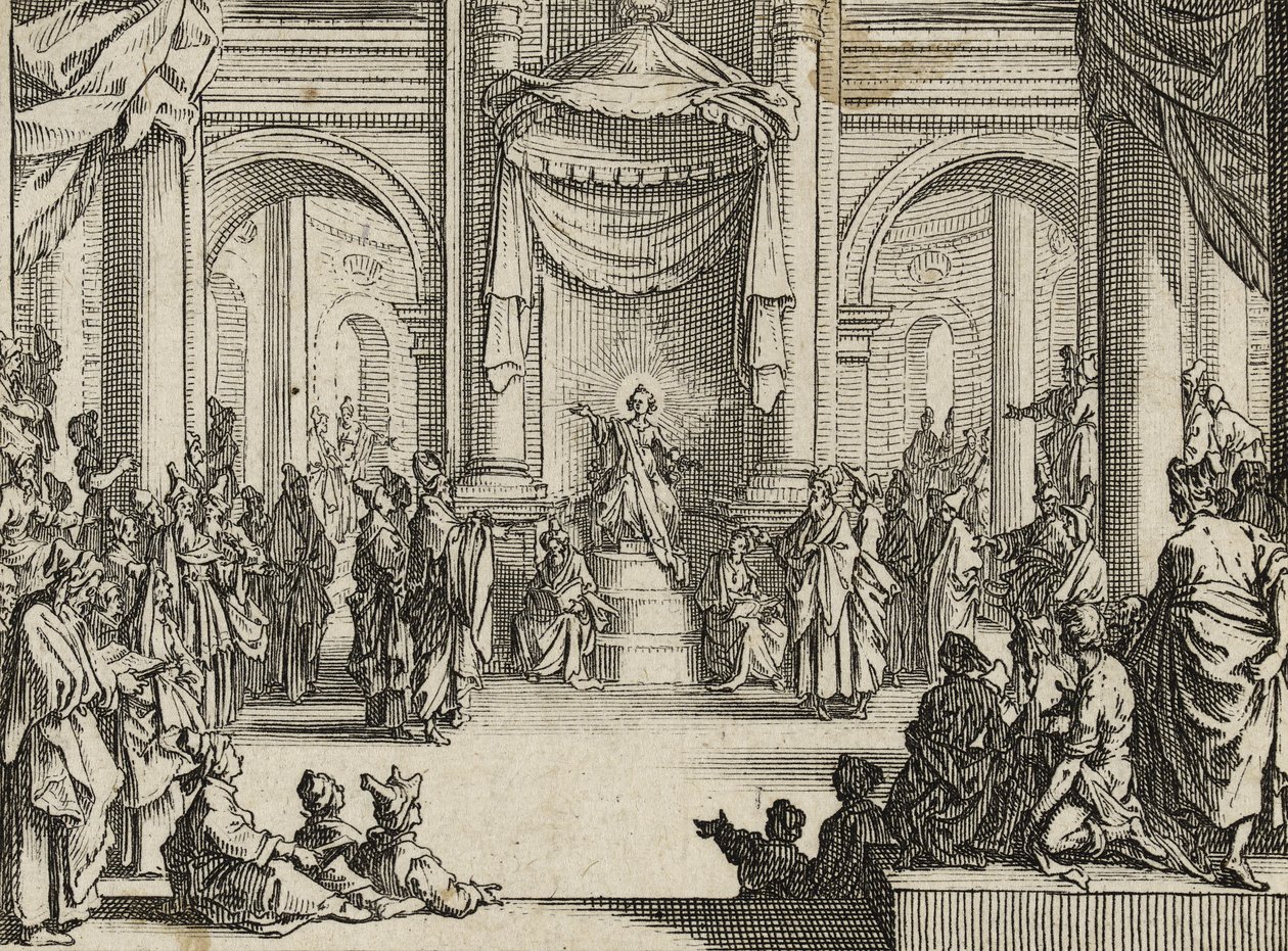Mały Jezus wśród lekarzy, 1635 autorstwa Jacques Callot
