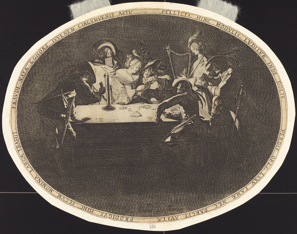 Gracze w karty autorstwa Jacques Callot