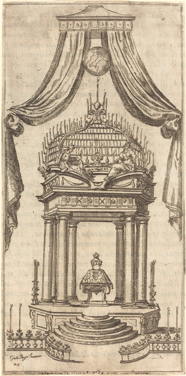 Katafalk, 1612. autorstwa Jacques Callot