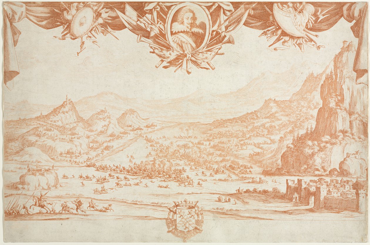 Walka o Avigliamo autorstwa Jacques Callot