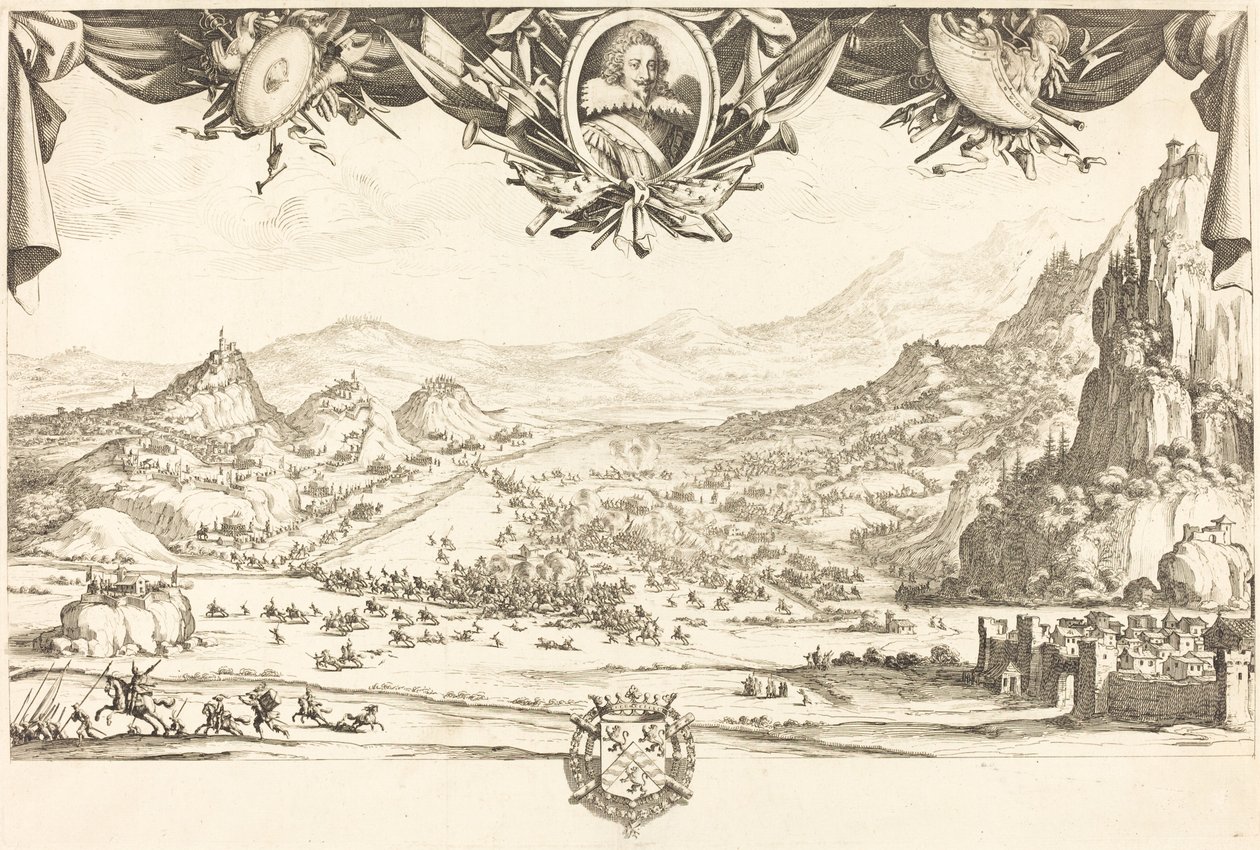Walka o Avigliana autorstwa Jacques Callot
