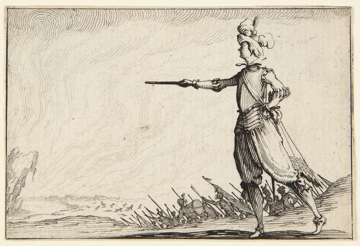 Dowódca pieszo autorstwa Jacques Callot