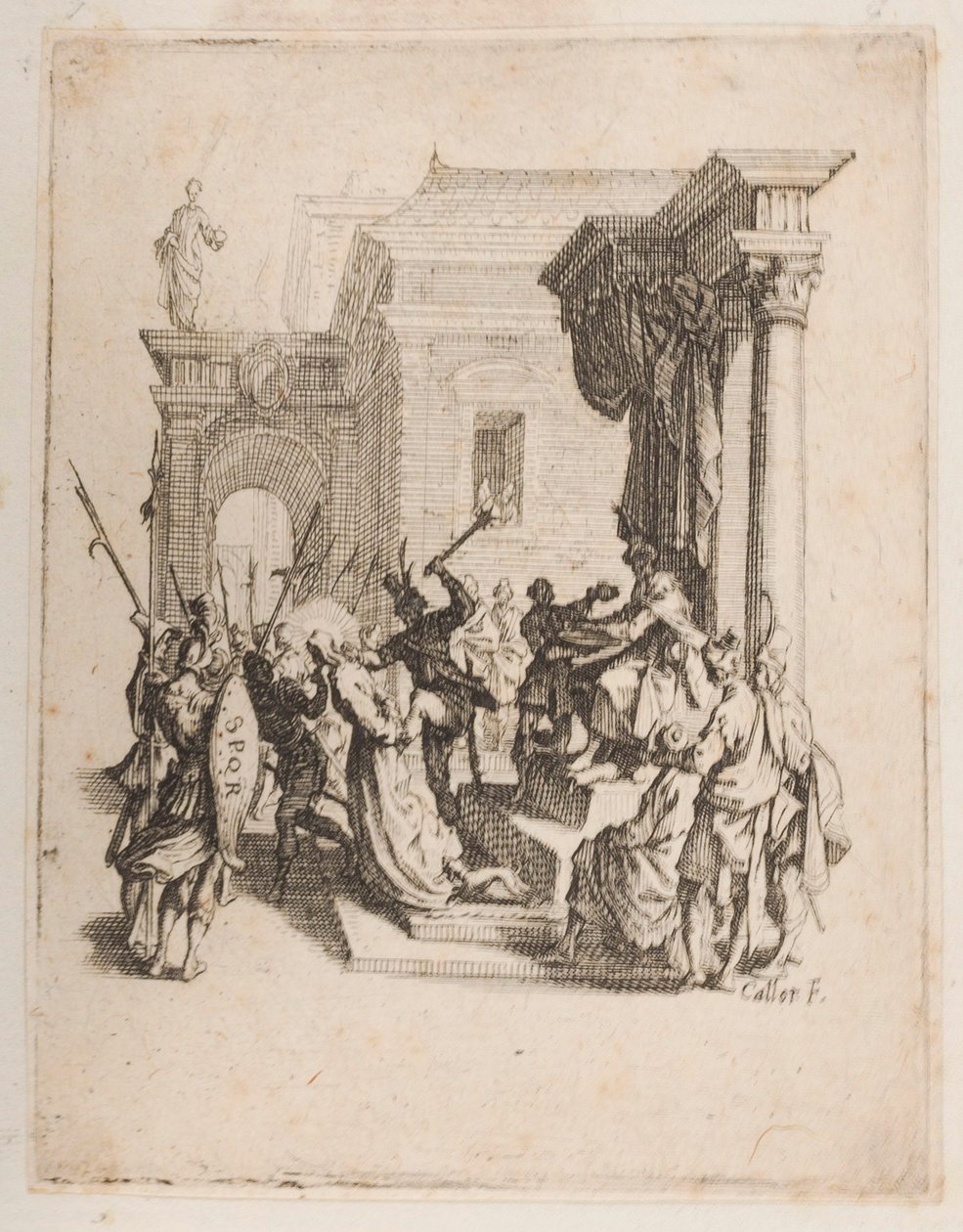 Potępienie, nie. 5 z 11 z La Petite Passion autorstwa Jacques Callot