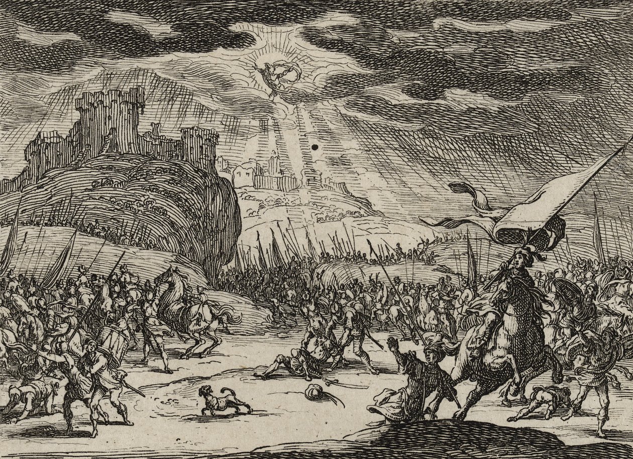 Nawrócenie św. Pawła, 1635 autorstwa Jacques Callot