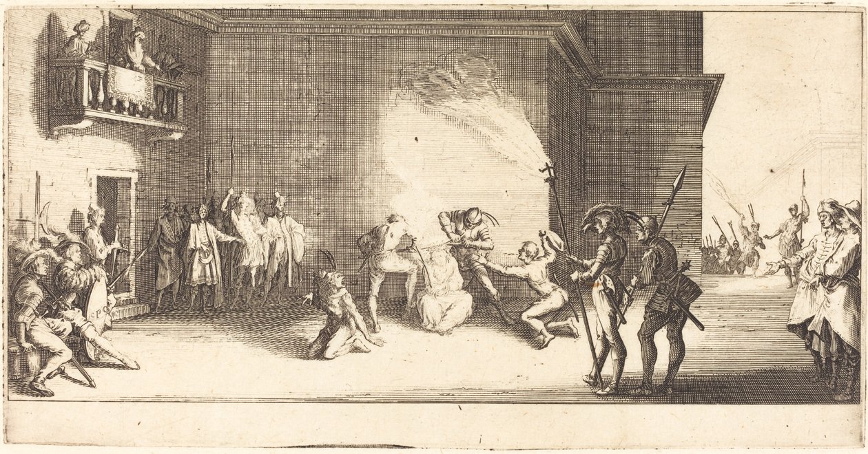 Ukoronowanie cierniem autorstwa Jacques Callot