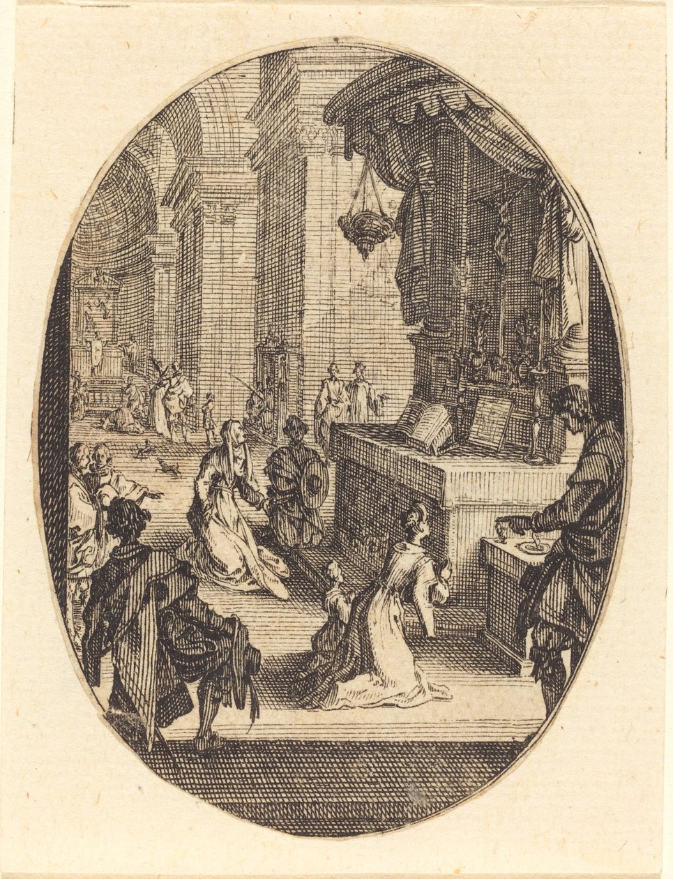 Kult Boży, prawdopodobnie 1627. autorstwa Jacques Callot
