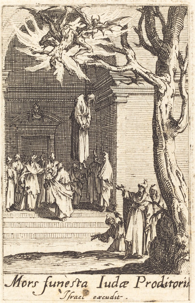 Śmierć Judasza autorstwa Jacques Callot