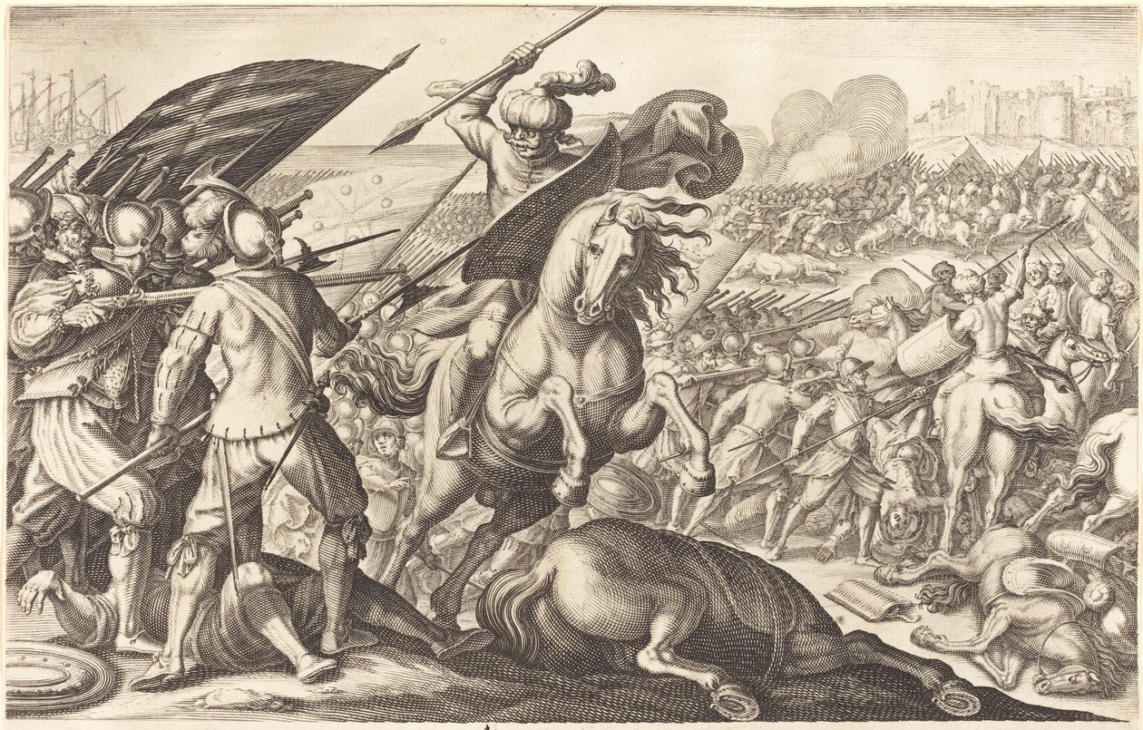 Klęska kawalerii tureckiej autorstwa Jacques Callot