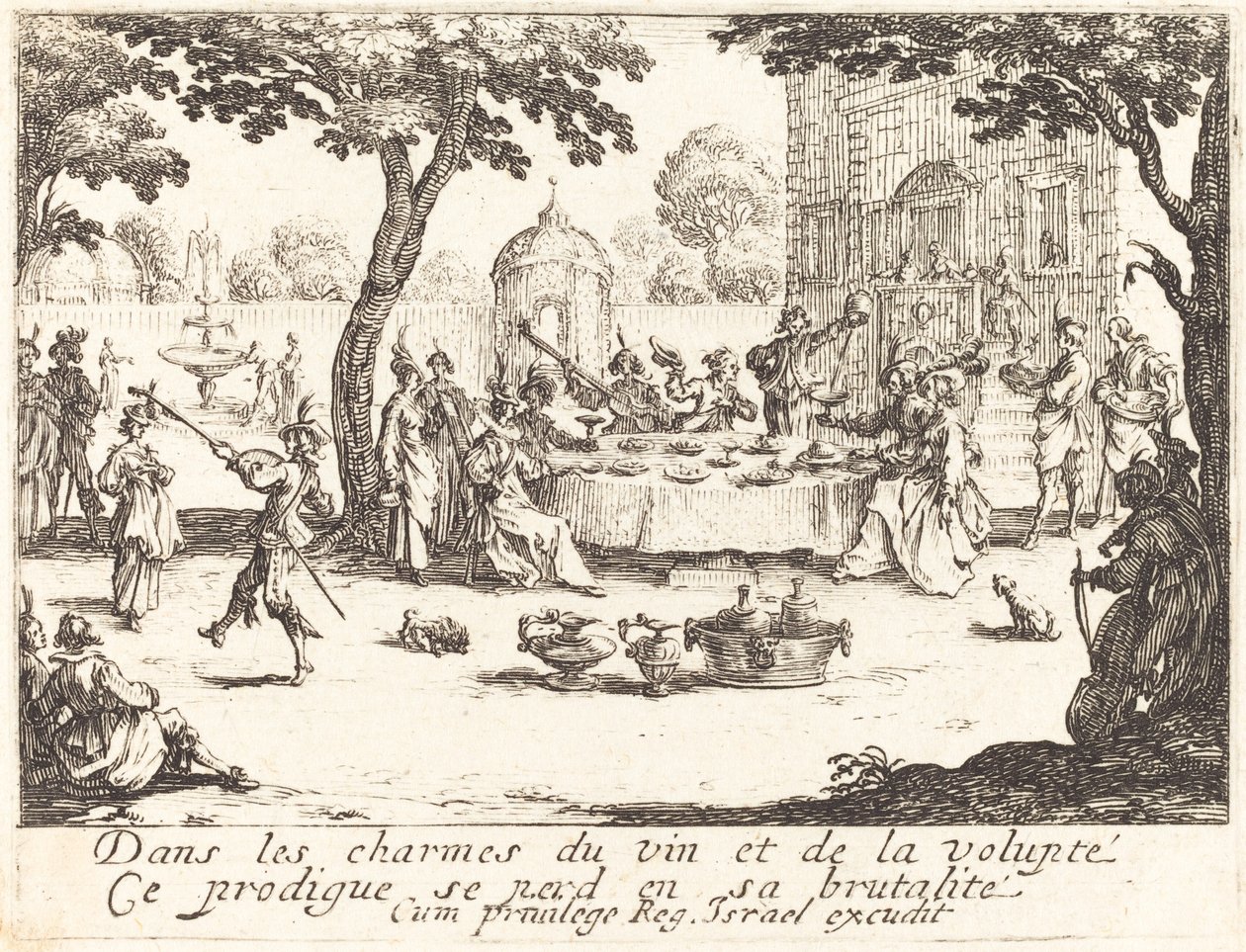 Rozproszenie autorstwa Jacques Callot