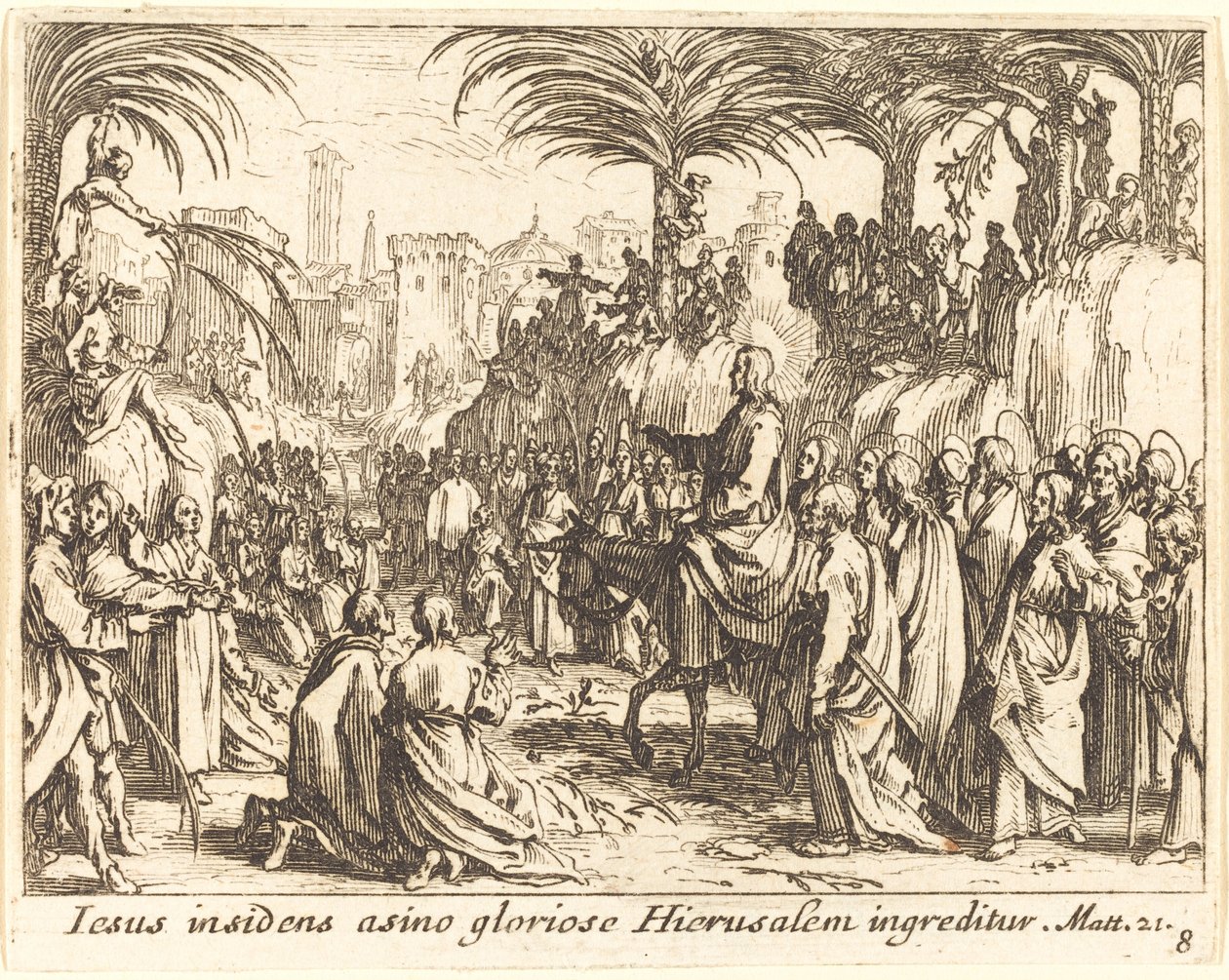 Wjazd do Jerozolimy autorstwa Jacques Callot