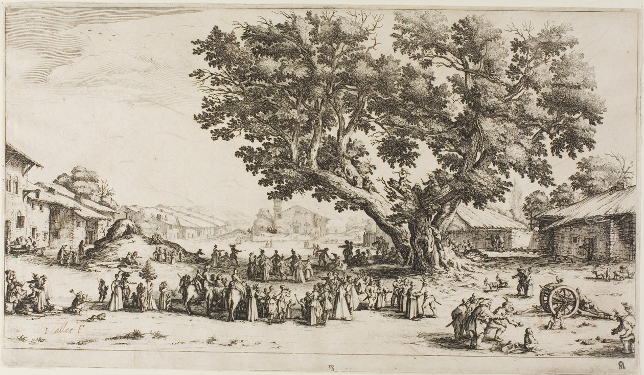 Targi w Gondreville autorstwa Jacques Callot