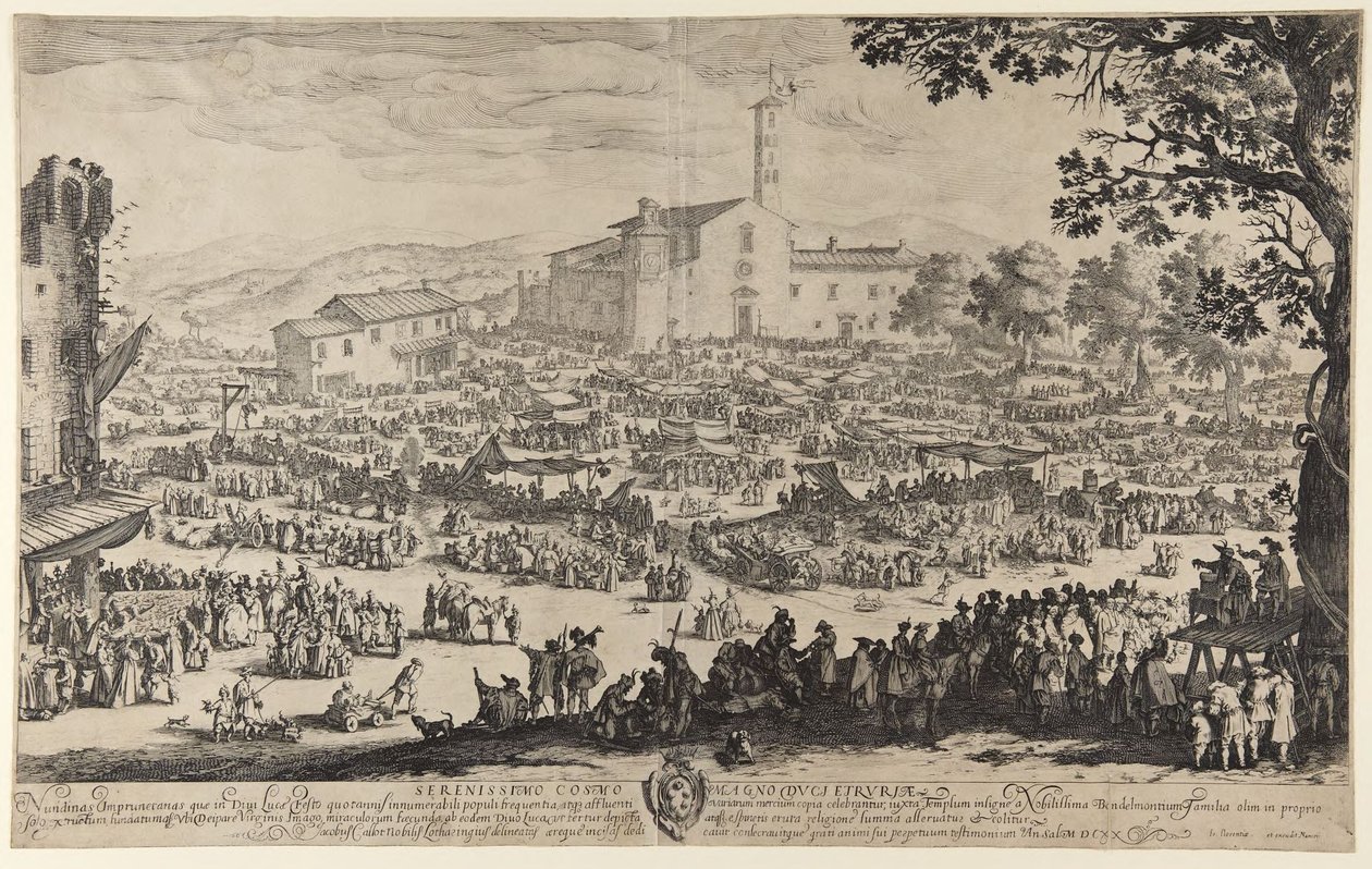 Jarmark w Imprunecie autorstwa Jacques Callot