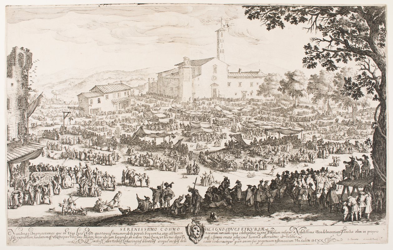 Jarmark w L’Impruneta autorstwa Jacques Callot