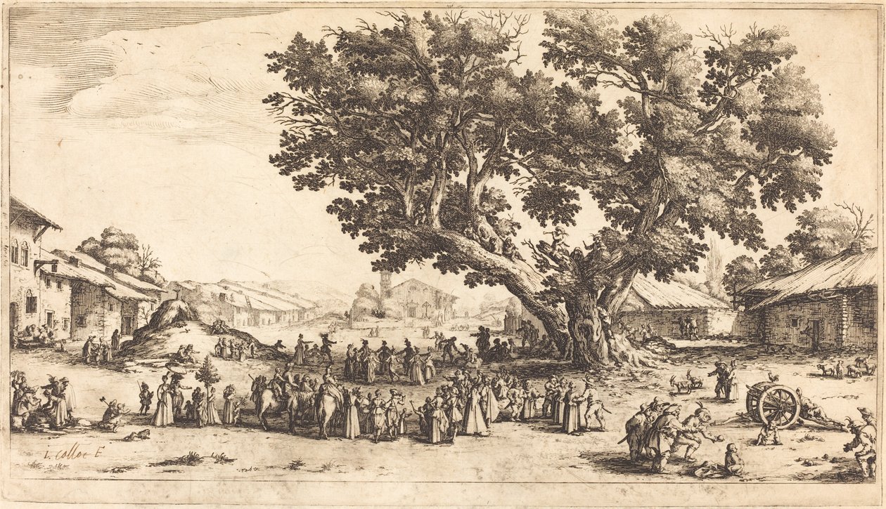 Targi w Xeuilley autorstwa Jacques Callot