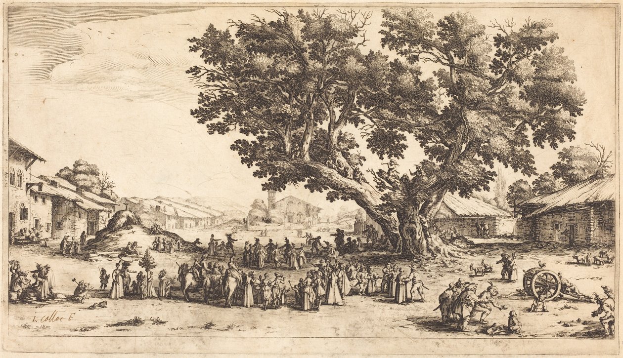 Jarmark w Xeuilley autorstwa Jacques Callot