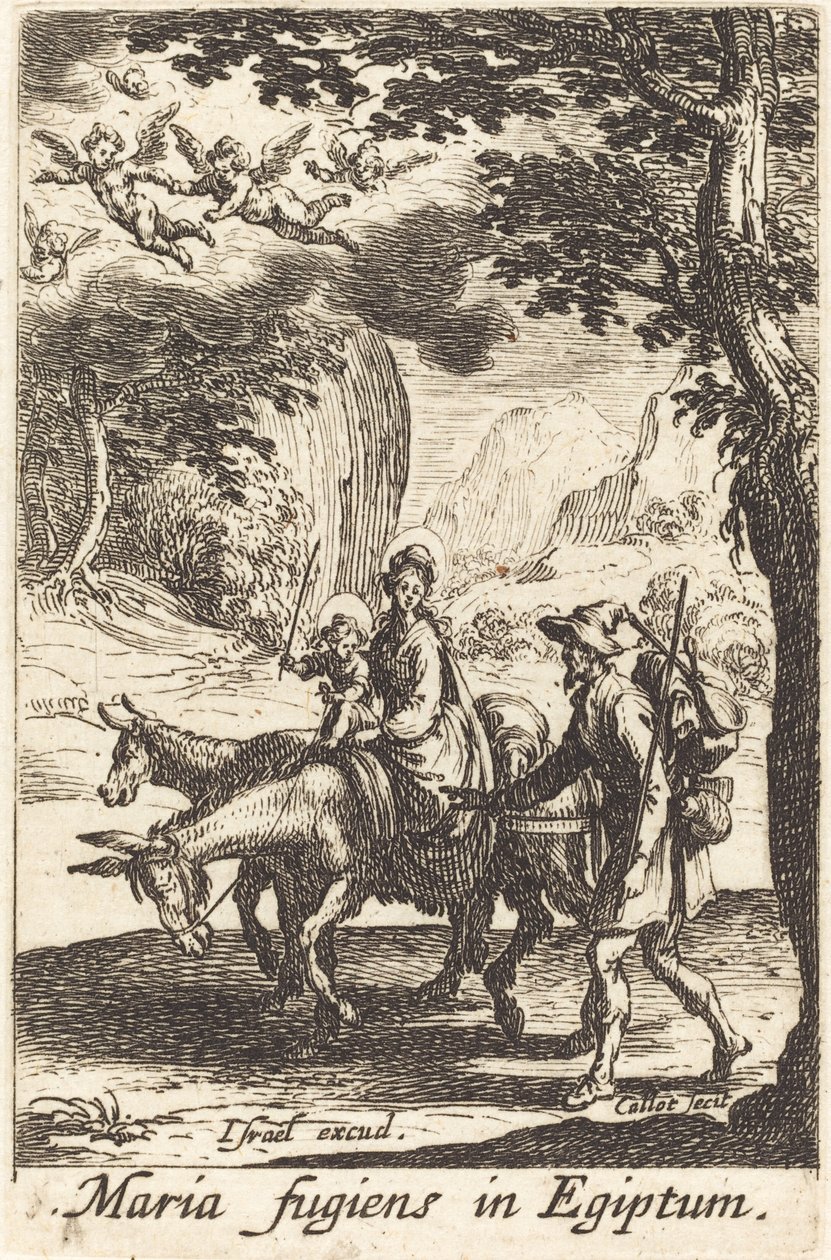 Ucieczka do Egiptu autorstwa Jacques Callot