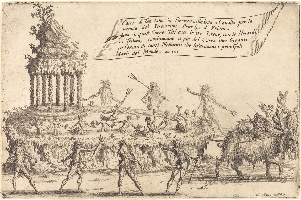 Flota Tetydy autorstwa Jacques Callot