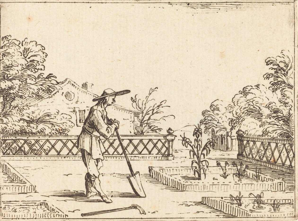 Ogrodnik autorstwa Jacques Callot
