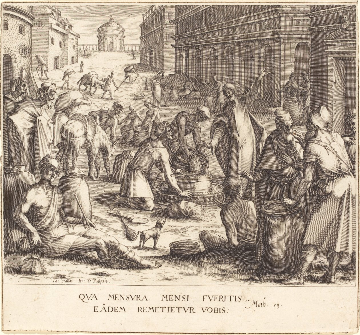 Wagi do ziarna autorstwa Jacques Callot