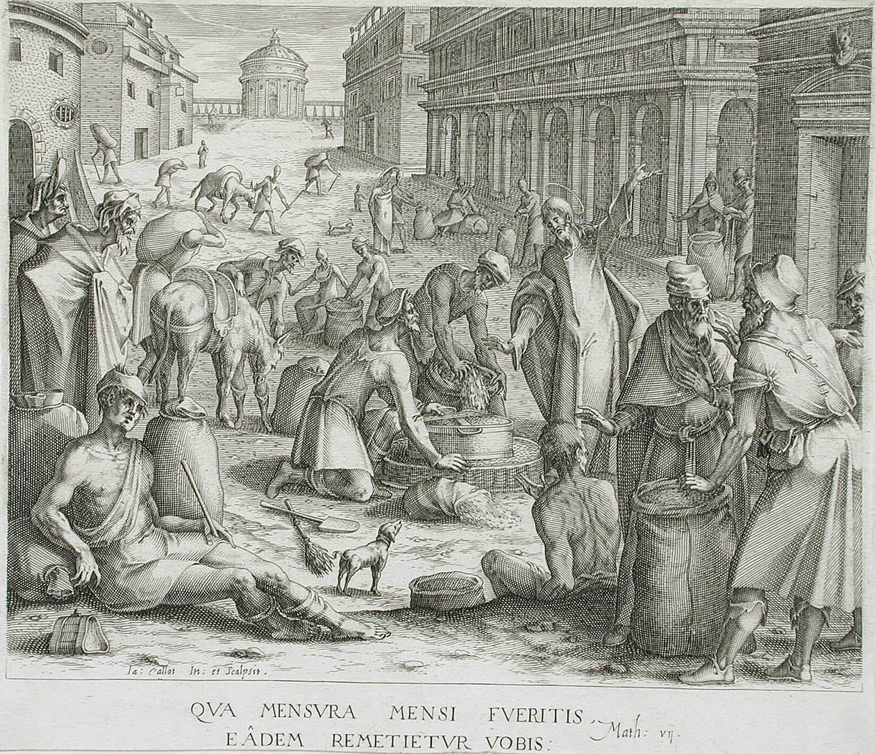 Wagi do ziarna autorstwa Jacques Callot