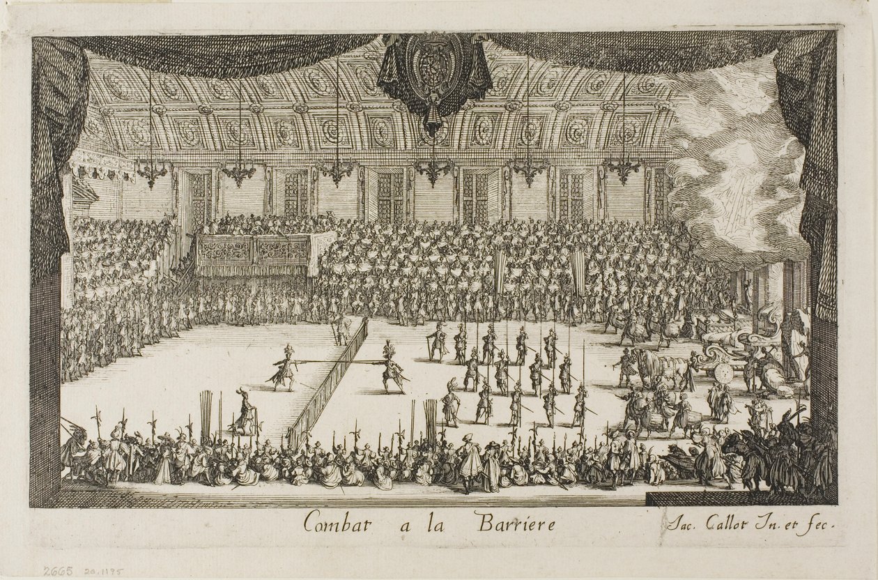 Wielki Turniej: Walka autorstwa Jacques Callot