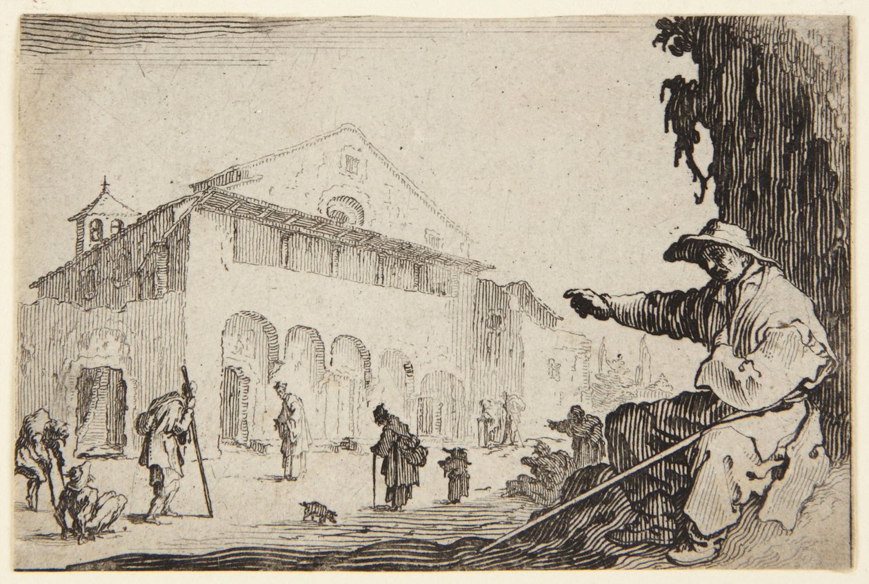 Przytułek autorstwa Jacques Callot