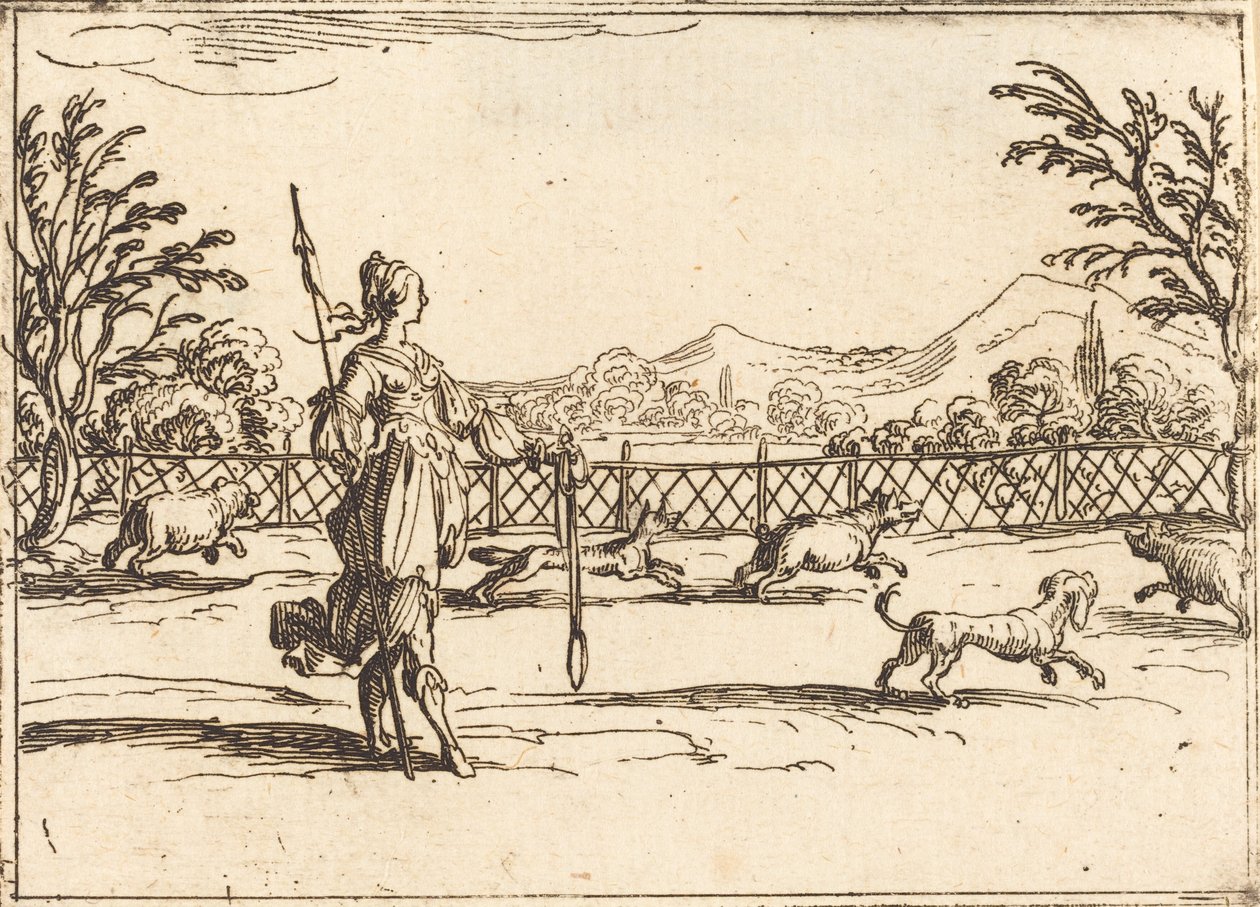 Łucznik autorstwa Jacques Callot