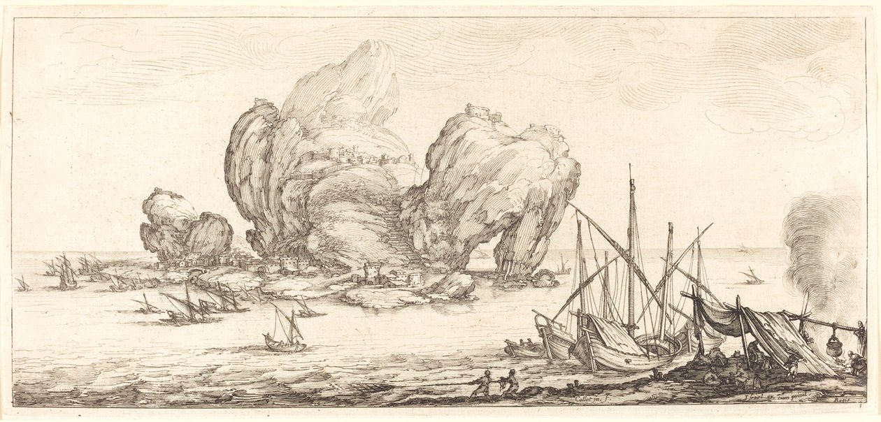 Duża Skała, prawdopodobnie ok. 1630. autorstwa Jacques Callot
