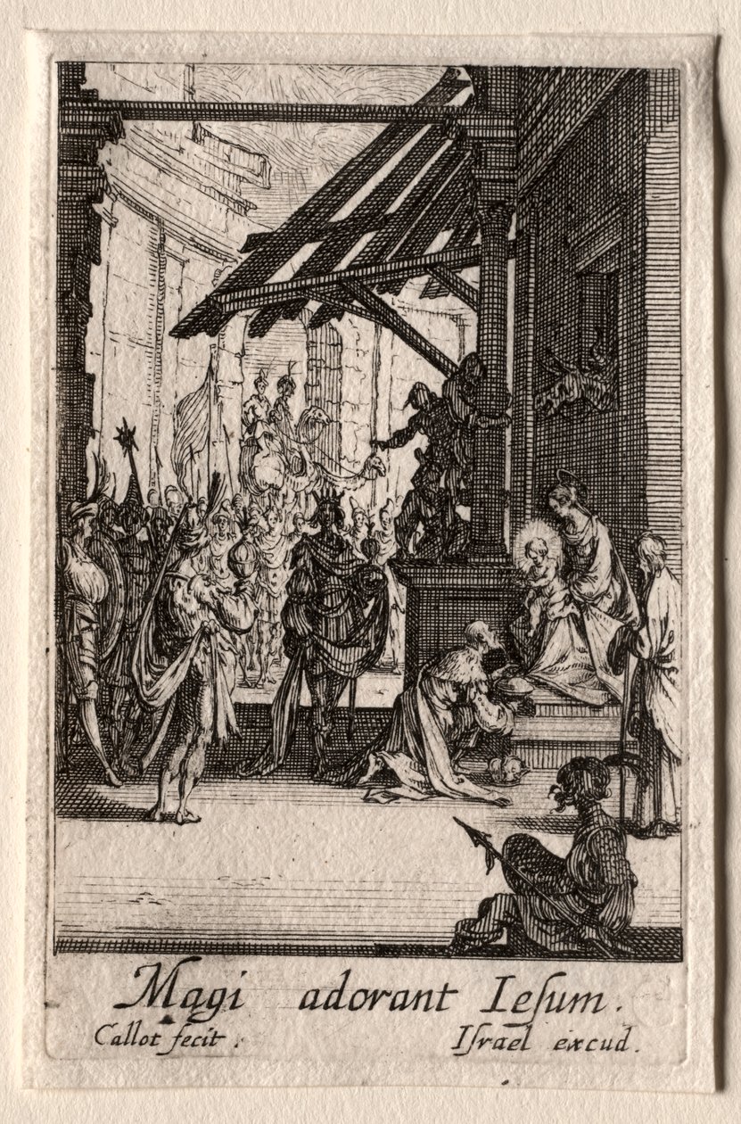 Życie Dziewicy: Adoracja Trzech Króli autorstwa Jacques Callot