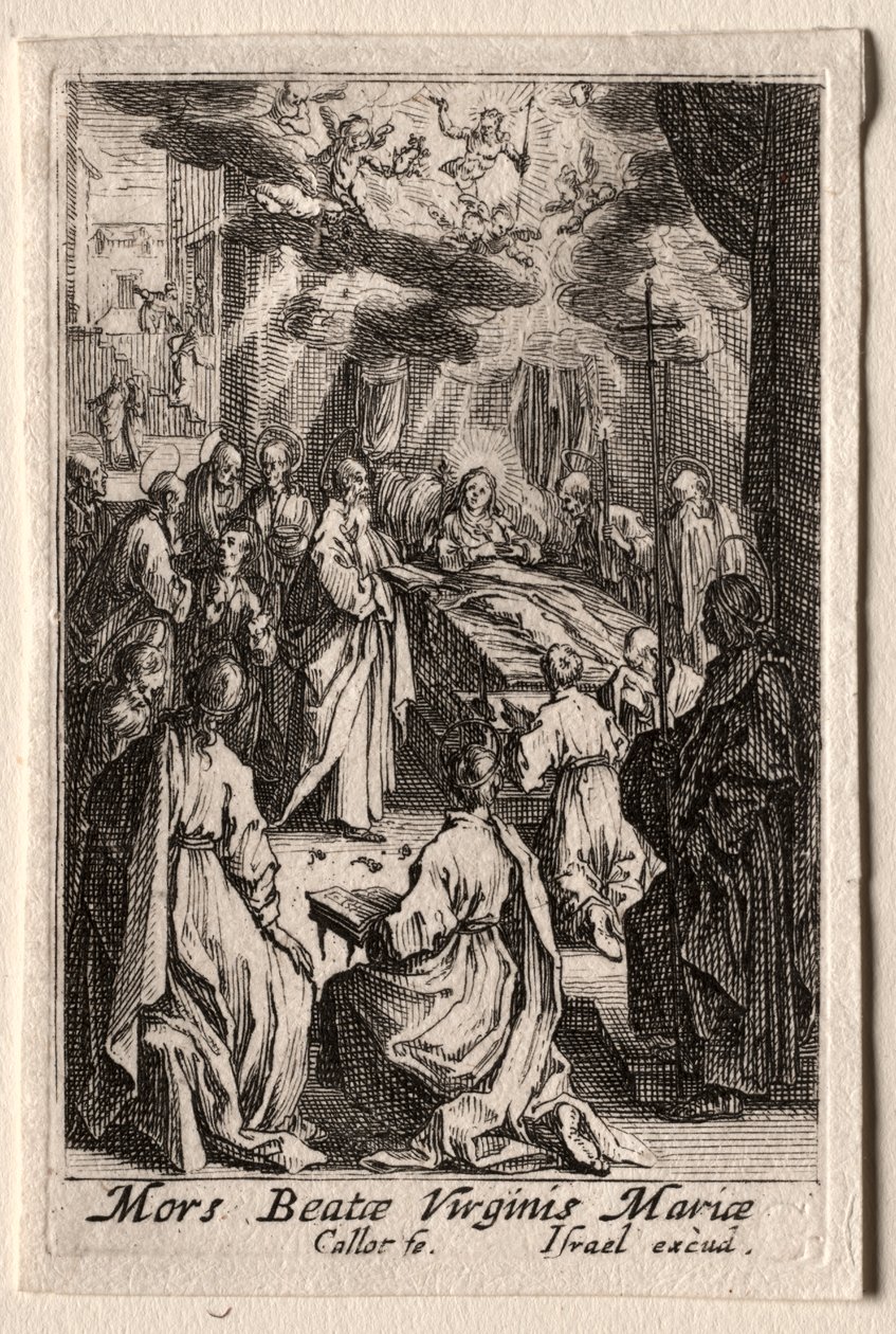 Życie Dziewicy: Śmierć Dziewicy autorstwa Jacques Callot