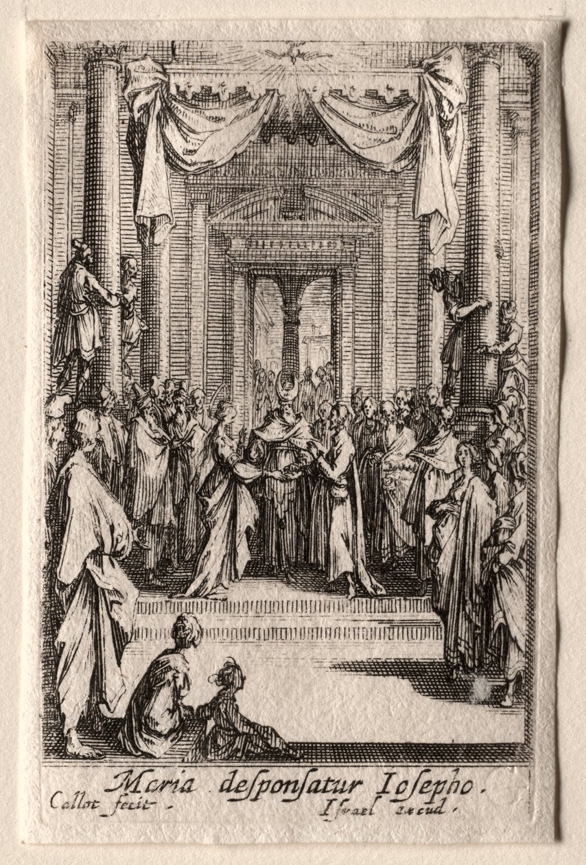 Życie Dziewicy: Małżeństwo Dziewicy autorstwa Jacques Callot