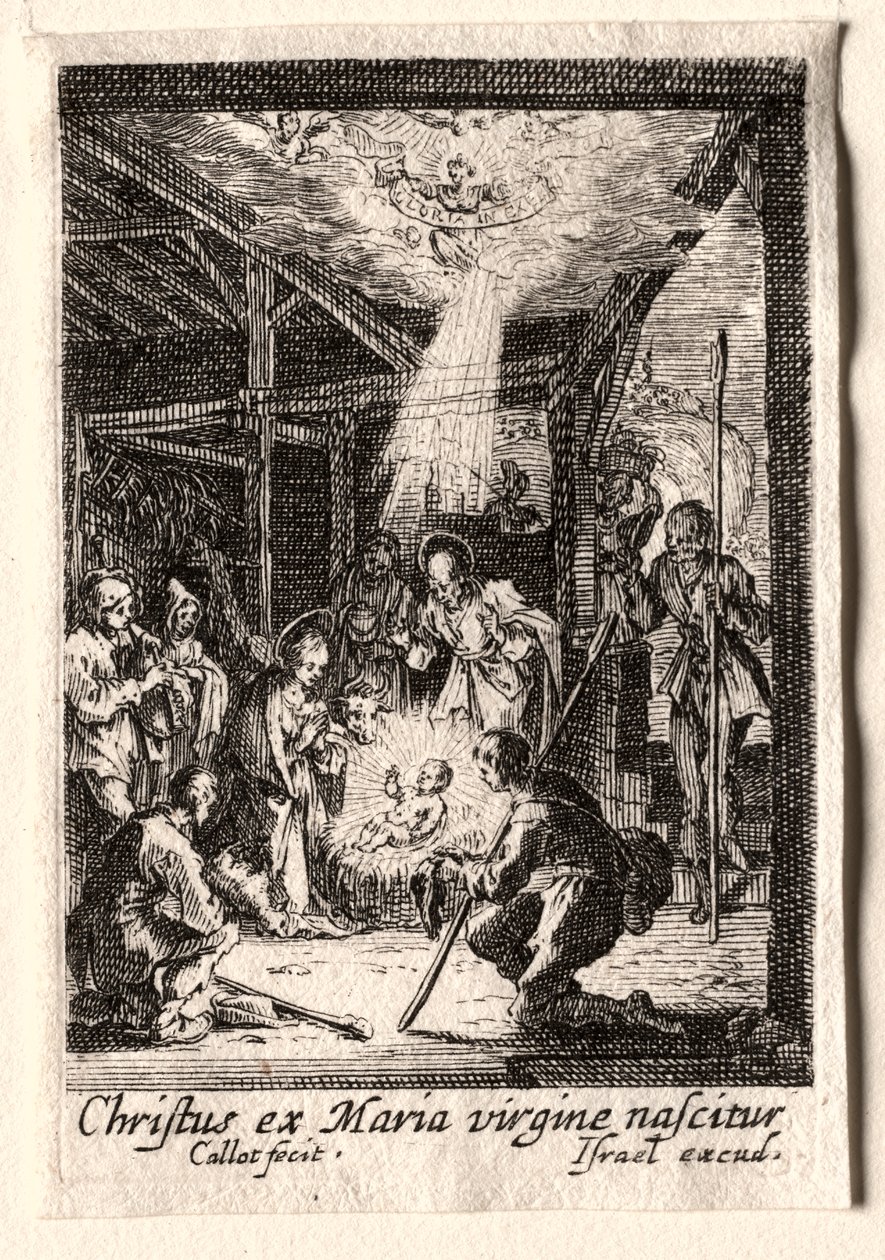 Życie Dziewicy: Narodzenia autorstwa Jacques Callot