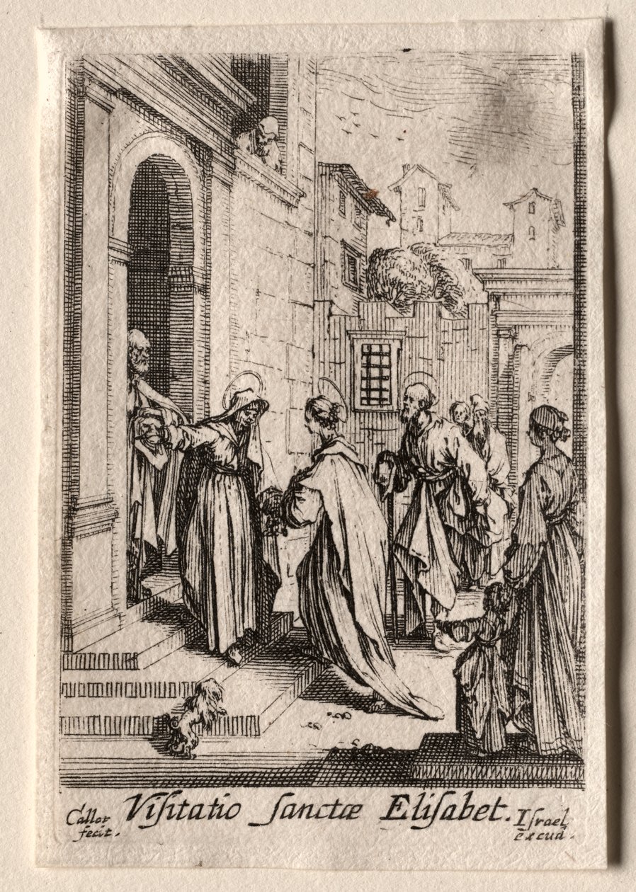 Życie Dziewicy: Nawiedzenie autorstwa Jacques Callot
