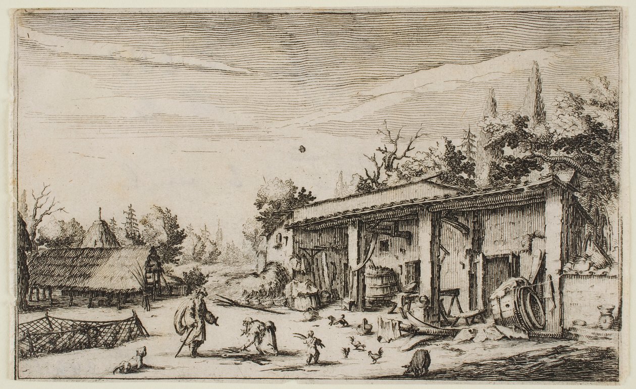 Małe gospodarstwo autorstwa Jacques Callot