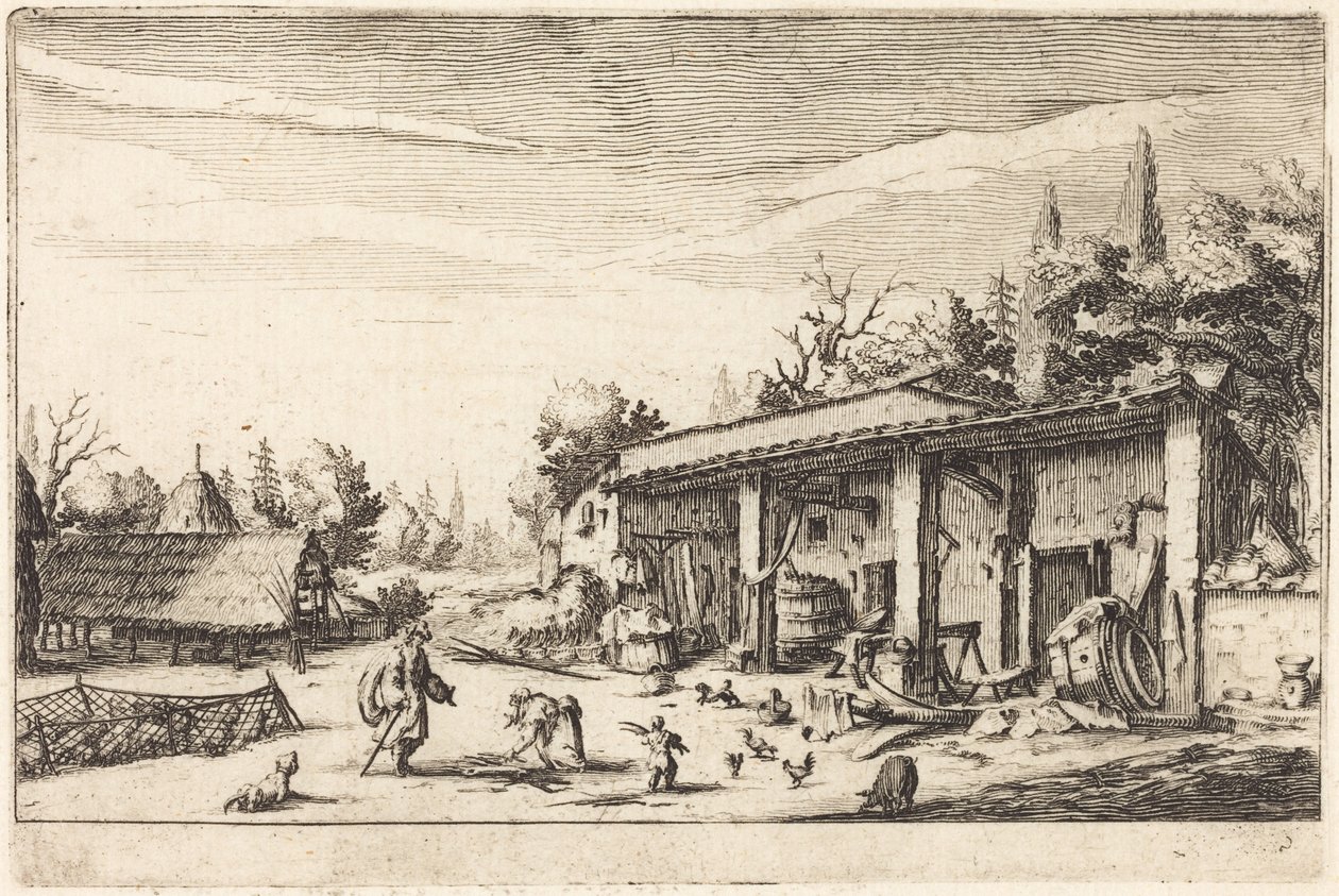 Małe gospodarstwo autorstwa Jacques Callot