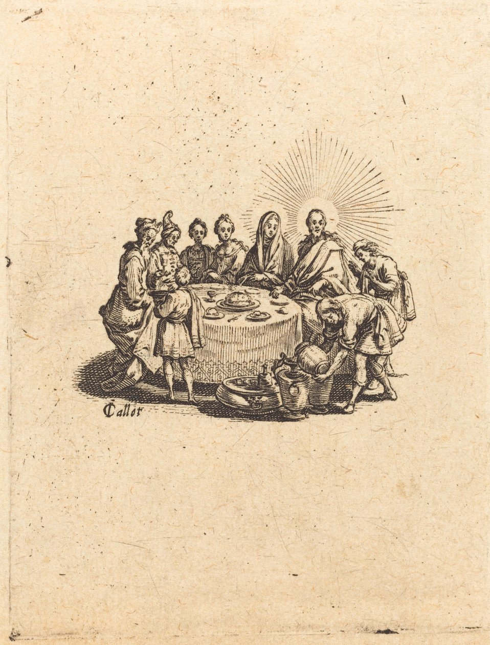 Małżeństwo w Kana autorstwa Jacques Callot