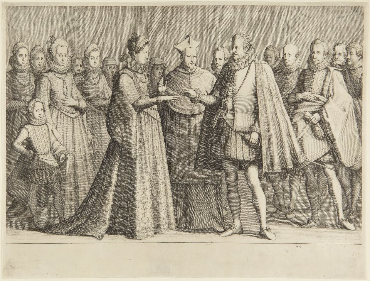 Ślub Ferdynanda I autorstwa Jacques Callot