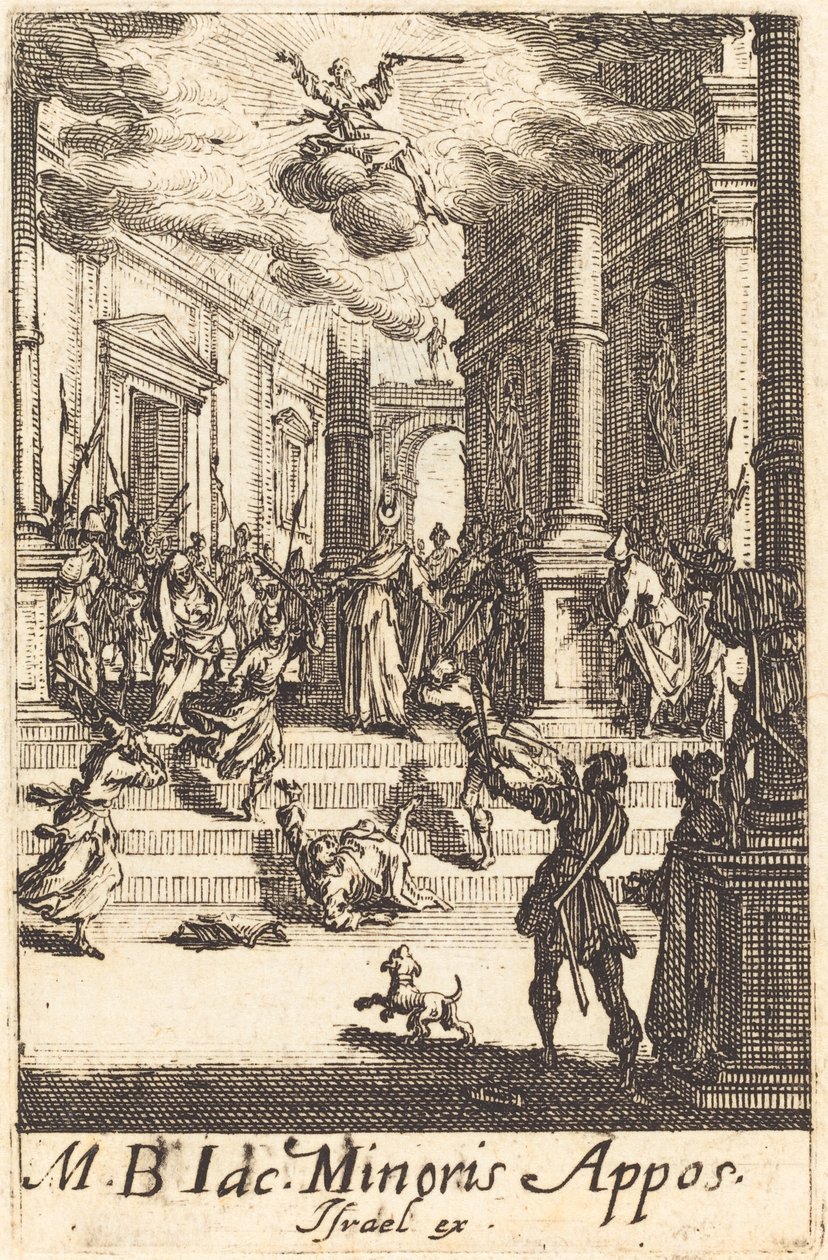 Męczeństwo św. Jakuba Minor autorstwa Jacques Callot