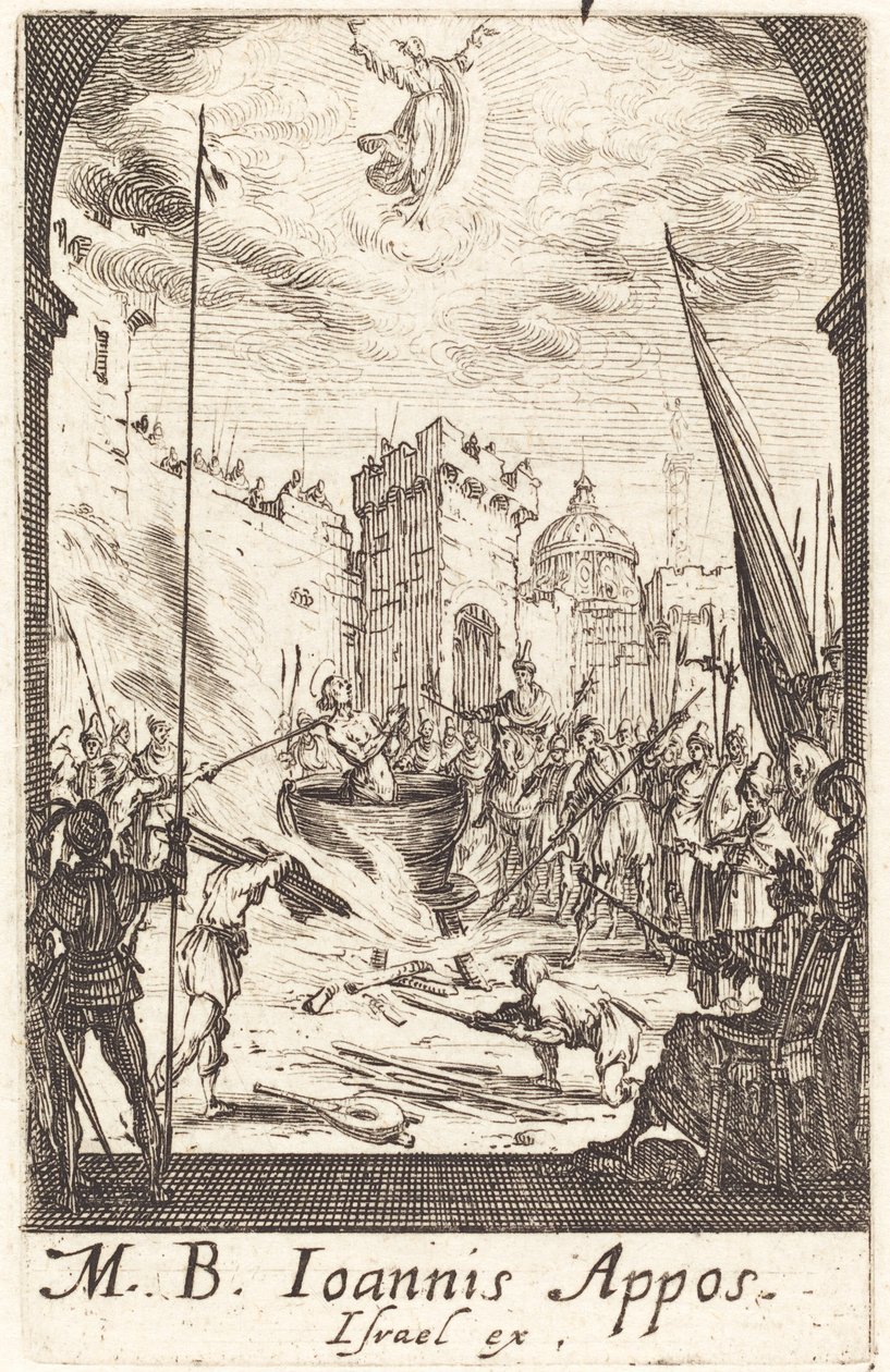 Męczeństwo św. Jana Ewangelisty autorstwa Jacques Callot