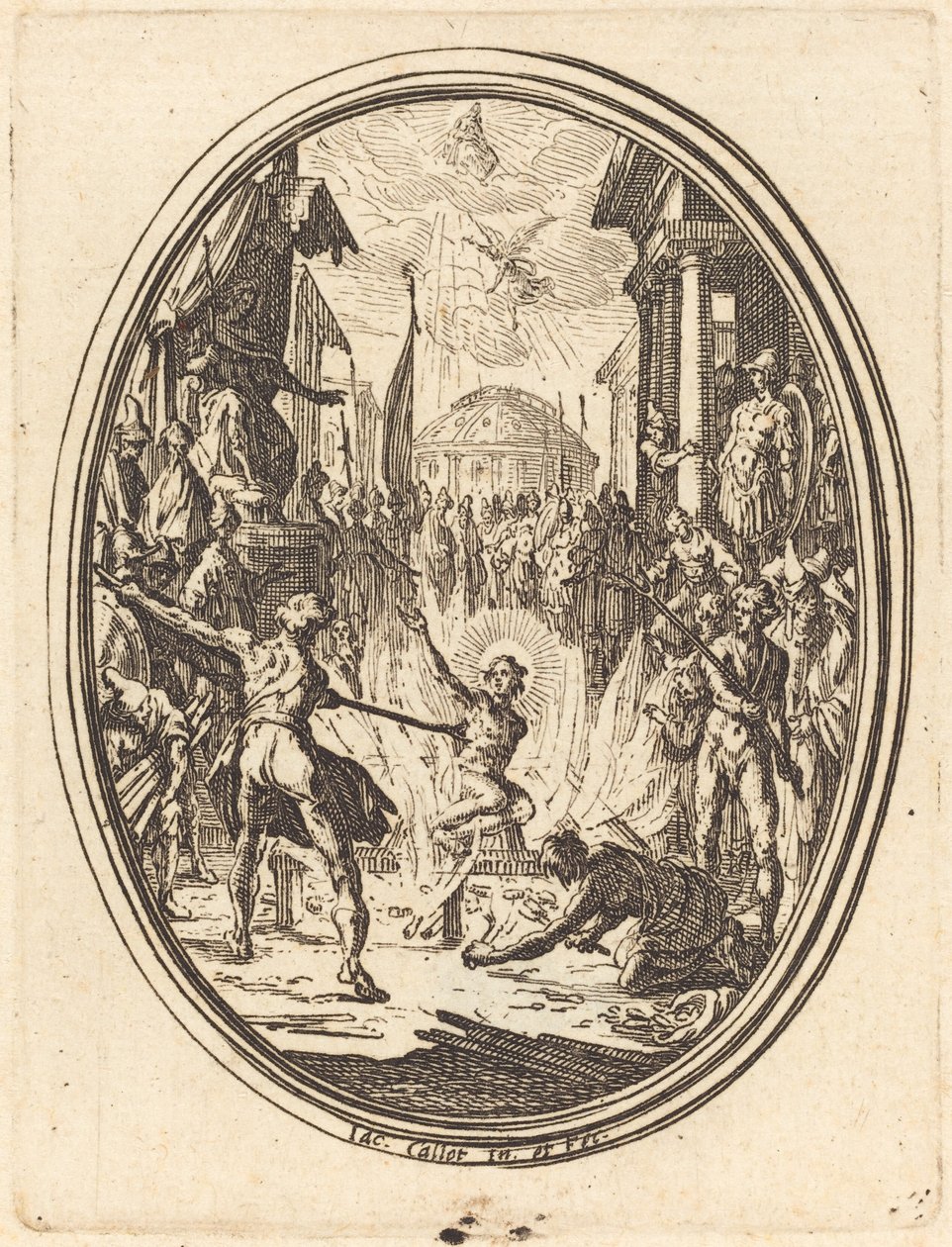 Męczeństwo św. Wawrzyńca autorstwa Jacques Callot
